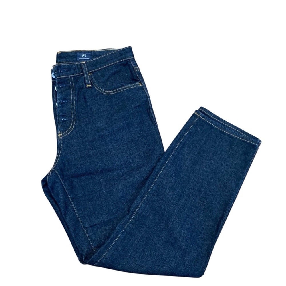 AG Adriano Goldschmied Women’s The Isabelle Button-Up Dark Wash Denim Jeans